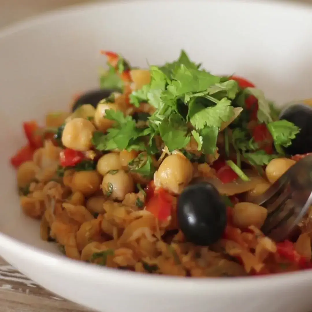 Salada de Bacalhau, Grão e Pimentos